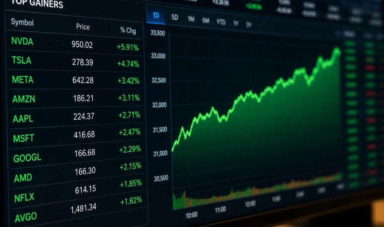 Top Gainers Stock Today