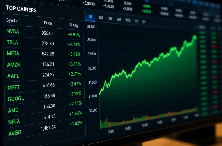 Top Gainers Stock Today