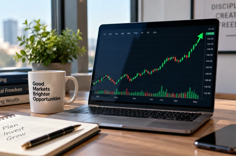 why market is up today